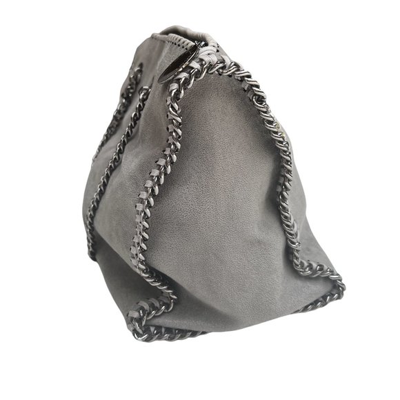 Stella McCartney Grey Vegan Suede Tote - Picture 6 of 11